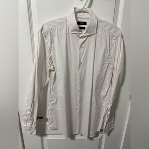 Boss Men's Crisp White Dress Shirt